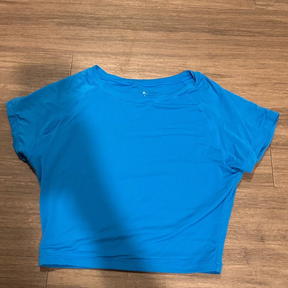 Vibrant Blue Cropped T-Shirt